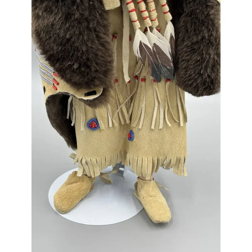 Vintage 1995 Pine Leaf Hamilton Collection Native American Doll 16”